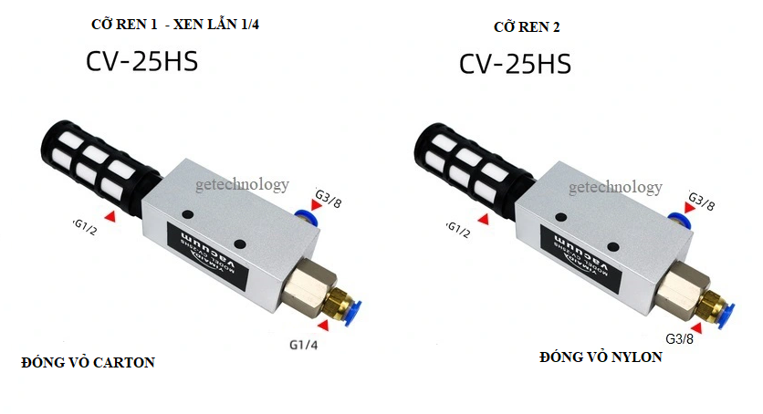 Bộ tạo chân không CV-10HS CV-15HS CV-20HS CV-25HS CV-30HS Van hút chân không CV-10HS CV-15HS CV-20HS CV-25HS CV-30HS