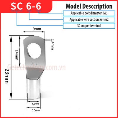Đầu cốt đồng SC