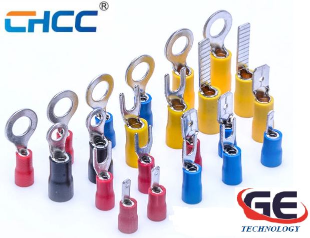 Đầu cốt tròn bọc nhựa, Đầu cos tròn bọc nhựa RV1.25-3.2, RV1.25-4S, RV1.25-5, RV1.25-5S, RV1.25-6, RV1.25-8, RV2-4S, RV2-5S, RV2-6, RV2-8, RV3.5-5, RV5.5-4 hãng CHCC