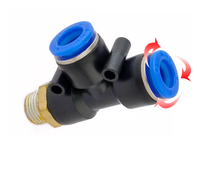 Đầu nối nhanh PD10-03, Đầu nối khí chữ T có ren PD10-03, đầu nối khí PD10-03