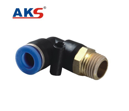 Đầu nối khí PL, Đầu nối góc PL, đầu nối nhanh PL, Apl Male Elbow Push In Fittings hãng AKS