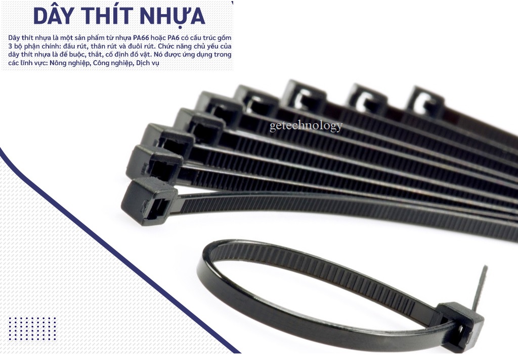 Dây thít, dây thít nhựa, lạt nhựa, dây thít niêm phong, lạt nhựa niêm phong màu đen dài 10cm,20cm,30cm,40cm