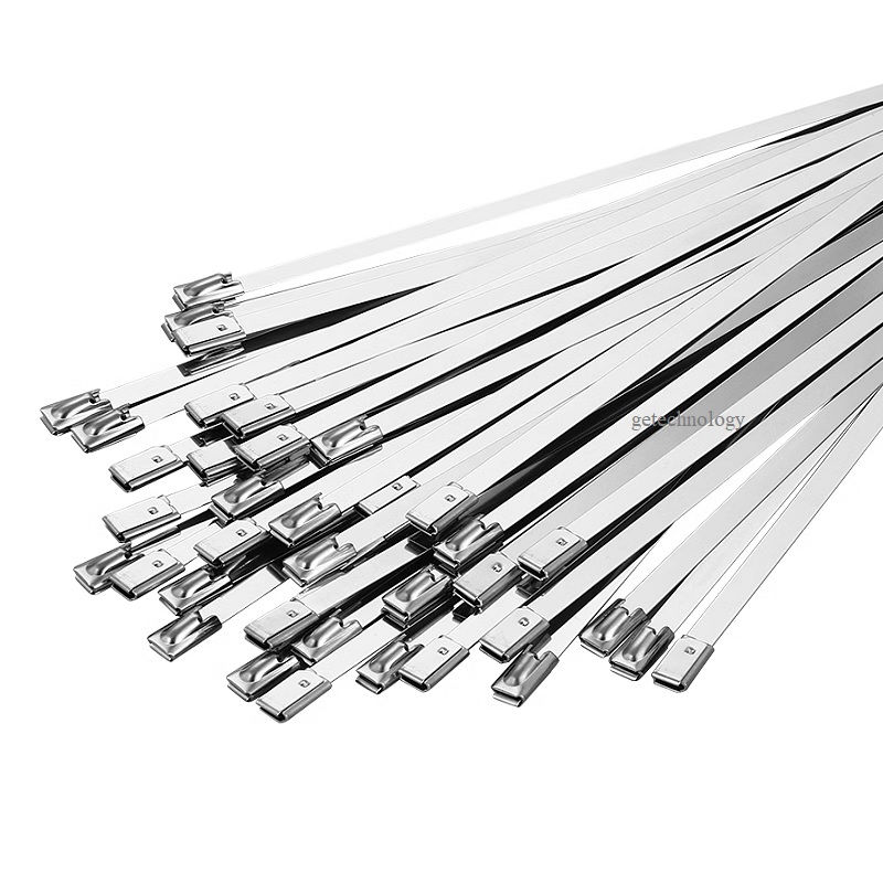 Dây thít inox 304 thép không gỉ, dây lạt inox 304, Dây rút inox 304, Dây siết bằng inox 304, dây cáp kim loại tự khóa cáp chịu nhiệt