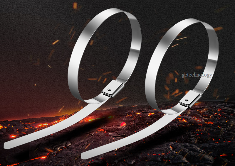 Dây thít inox 304 thép không gỉ, dây lạt inox 304, Dây rút inox 304, Dây siết bằng inox 304, dây cáp kim loại tự khóa cáp chịu nhiệt