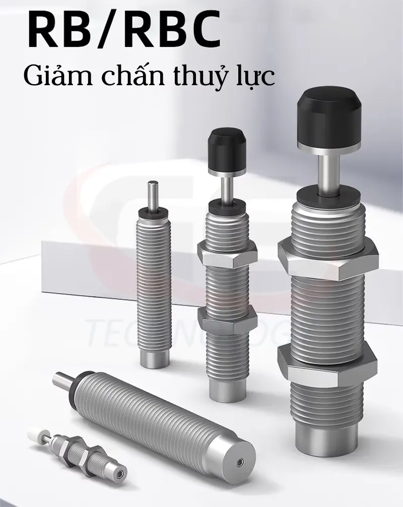 bộ giảm chấn RB,bộ giảm chấn RBC,giảm chấn thủy lực AKS,giảm chấn RB AKS,giảm chấn RBC AKS