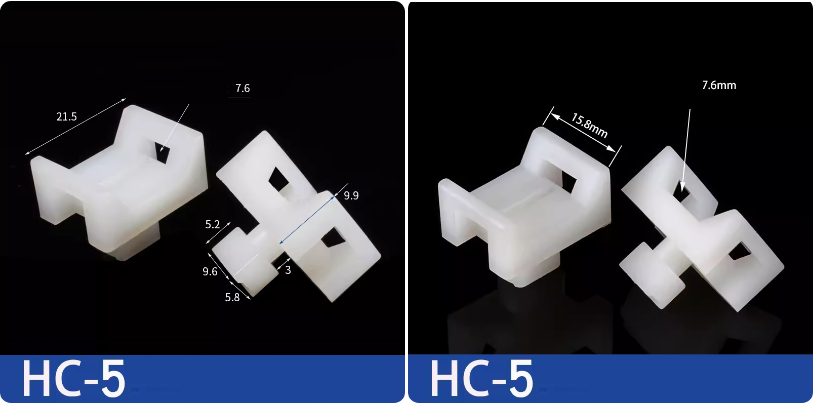 Đai dây thít, đế cố định dây thít, gối đỡ dây thít HC-1, HC-2S, HC-04, HC-4, HC-05, HC-2, HC-1M, HC-0M, HC-1S, HC-5