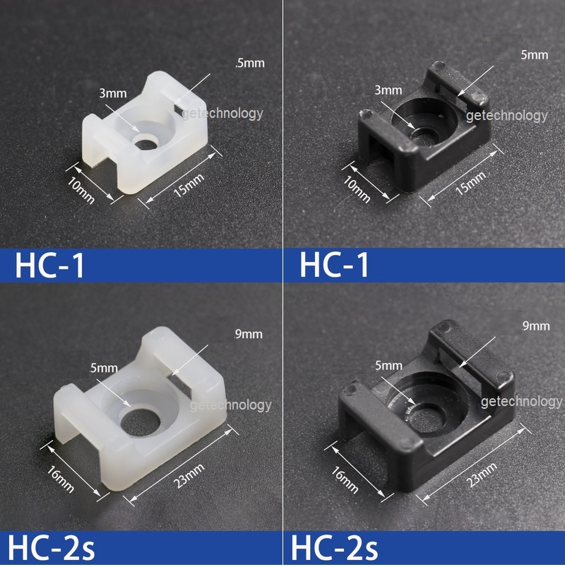 Đai dây thít, đế cố định dây thít, gối đỡ dây thít HC-1, HC-2S, HC-04, HC-4, HC-05, HC-2