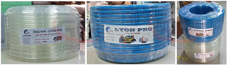 ống TPU phi 6, ống khí nén phi 8, ống TPU phi 10, ống TPU phi 12, ống TPU phi 14, ống TPU phi 16