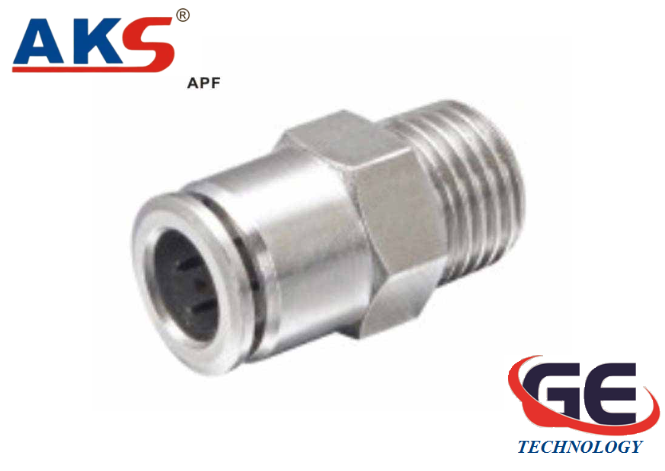 Khớp nối nhanh inox PF, Cút nối nhanh Inox PF, Đầu nối nhanh Inox PF hãng AKS