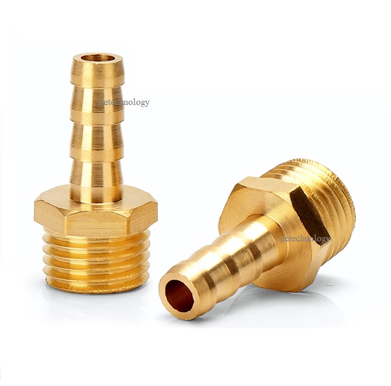 Khớp nối ren ngoài nối ống nước đuôi chuột bằng đồng, búp đồng ren ngoài, Đầu nối đuôi chuột ren ngoài nối ống nước