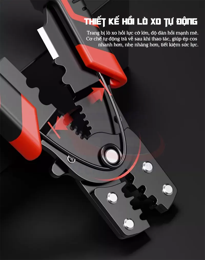 kìm bấm cos cách điện, kìm ép cos bền bỉ