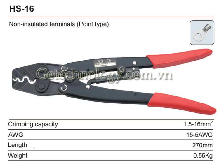 kìm ép cốt tay HS-16