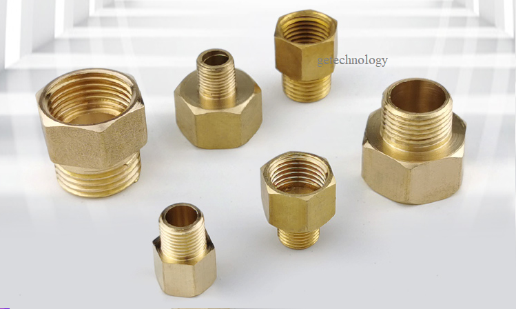 Lơ đồng, Lơ thu đồng ren trong ren ngoài hệ G - Bằng đồng (Brass Adaptor female to male) cà rá ngược, khớp nối ren đồng, đầu nối ren đồng