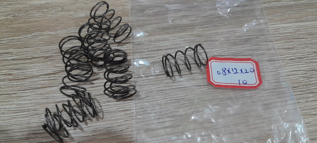 Lò xo nén 0.8x12x20mm, Lò xo nén kích thước 0.8x12x20mm, lò xo nén
