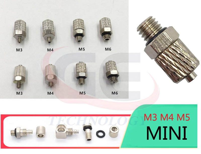 Đầu nối Mini,MHC4-M3,MHC4-M5,MHC6-M3,MHC6-M4,mini,đầu nối thẳng,đầu nối