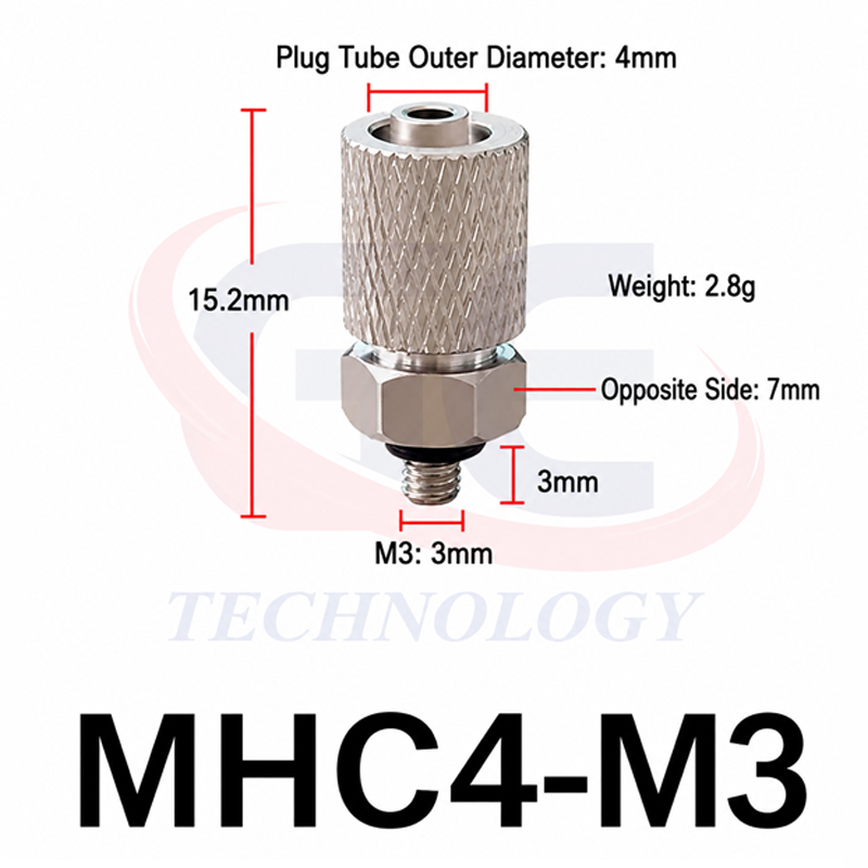 Đầu nối Mini,MHC4-M3,MHC4-M5,MHC6-M3,MHC6-M4,mini,đầu nối thẳng,đầu nối