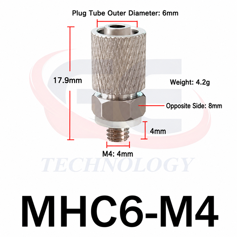 Đầu nối Mini,MHC4-M3,MHC4-M5,MHC6-M3,MHC6-M4,mini,đầu nối thẳng,đầu nối