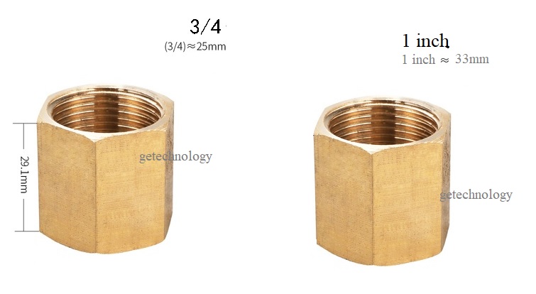 Đầu nối ren trong bằng đồng, Khớp nối ren trong, Măng sông thau đều hai ren trong bằng đồng