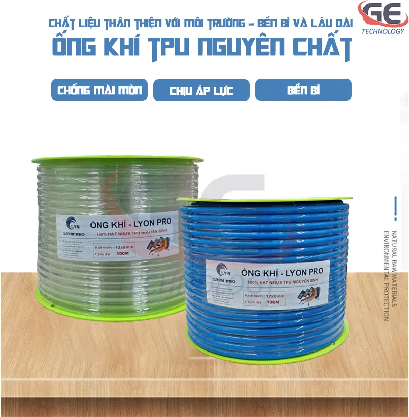 ống dây khí nén TPU, ống khí LYON PRO