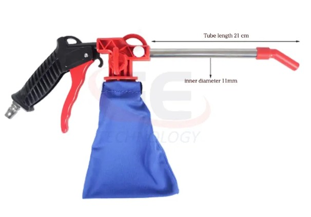 Súng khí hút thổi bụi kết hợp, súng xịt khô khí nén, súng khí