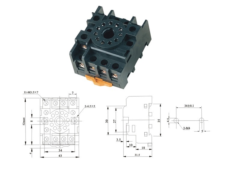 thông số kĩ thuật Đế cắm OMRON PF113A-E