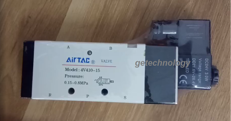 Van Điện Từ Khí Nén AIRTAC 4V410-15 24V/220V (Van Khí Nén 5/2, Ren 21mm)