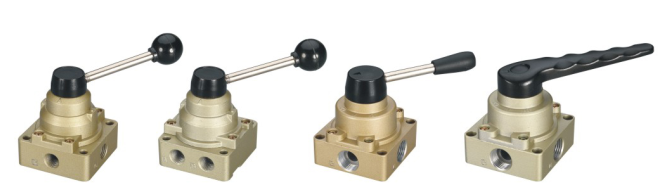 Van hơi gạt tay HV , Van gạt tay HV, Van gạt tay khí nén HV hãng AKS HV02, HV02-D, HV400-02, HV200-02, HV200-02D