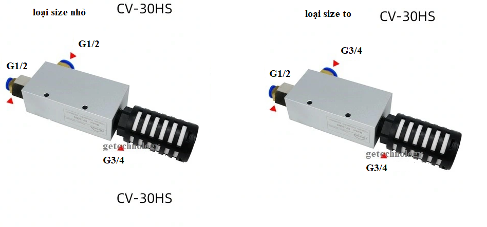 Bộ tạo chân không CV-10HS CV-15HS CV-20HS CV-25HS CV-30HS Van hút chân không CV-10HS CV-15HS CV-20HS CV-25HS CV-30HS