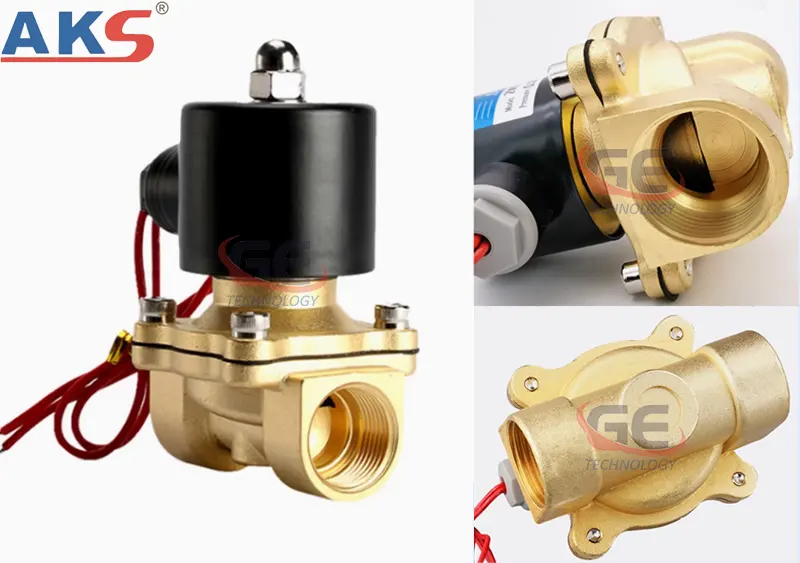 van điện từ thường đóng điều khiển bằng điện