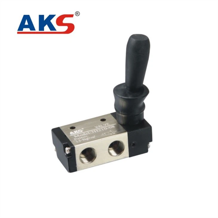 Van tay khí nén hãng AKS, Van tay đòn khí nén hãng AKS, Van tay cầm AKS model 3R110-06, 3R210-6, 3R210-08, 3L310-08, 3R310-10