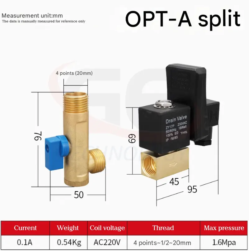 van xả nước OPT-A