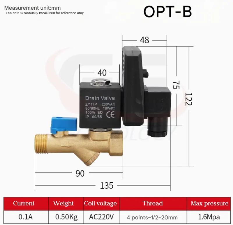 Van xả nước OPT-B