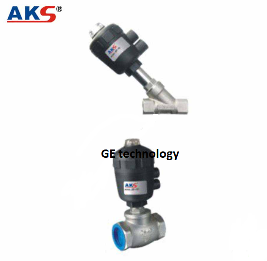 Van xiên điều khiển khí nén AKS JZF, Y xiên khí nén AKS JZF , Van y xiên điều khiển khí nén AKS JZF có mặt bích