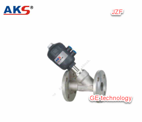 Van xiên điều khiển khí nén AKS JZF, Y xiên khí nén AKS JZF , Van y xiên điều khiển khí nén AKS JZF có mặt bích
