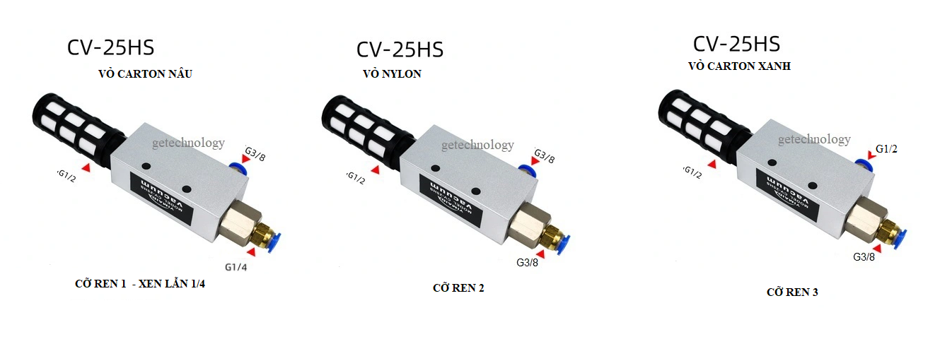 Bộ tạo chân không CV-10HS CV-15HS CV-20HS CV-25HS CV-30HS Van hút chân không CV-10HS CV-15HS CV-20HS CV-25HS CV-30HS