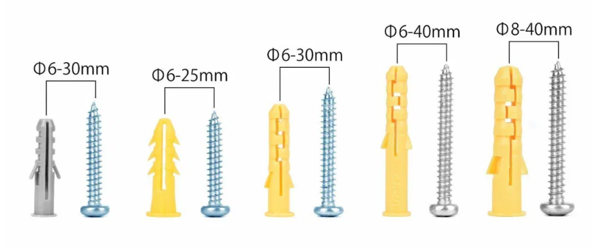 Vít nở nhựa CHCC-06 CHCC-08 CHCC-10 CHCC-12, vít nở xoè, tắc kê nhựa, ống nhựa nở