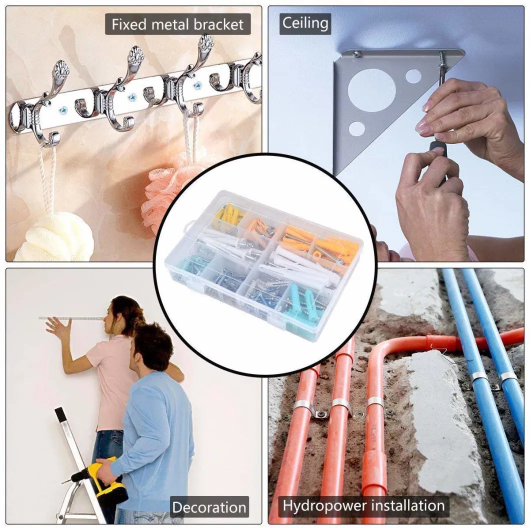 Vít nở nhựa CHCC-06 CHCC-08 CHCC-10 CHCC-12, vít nở xoè, tắc kê nhựa, ống nhựa nở