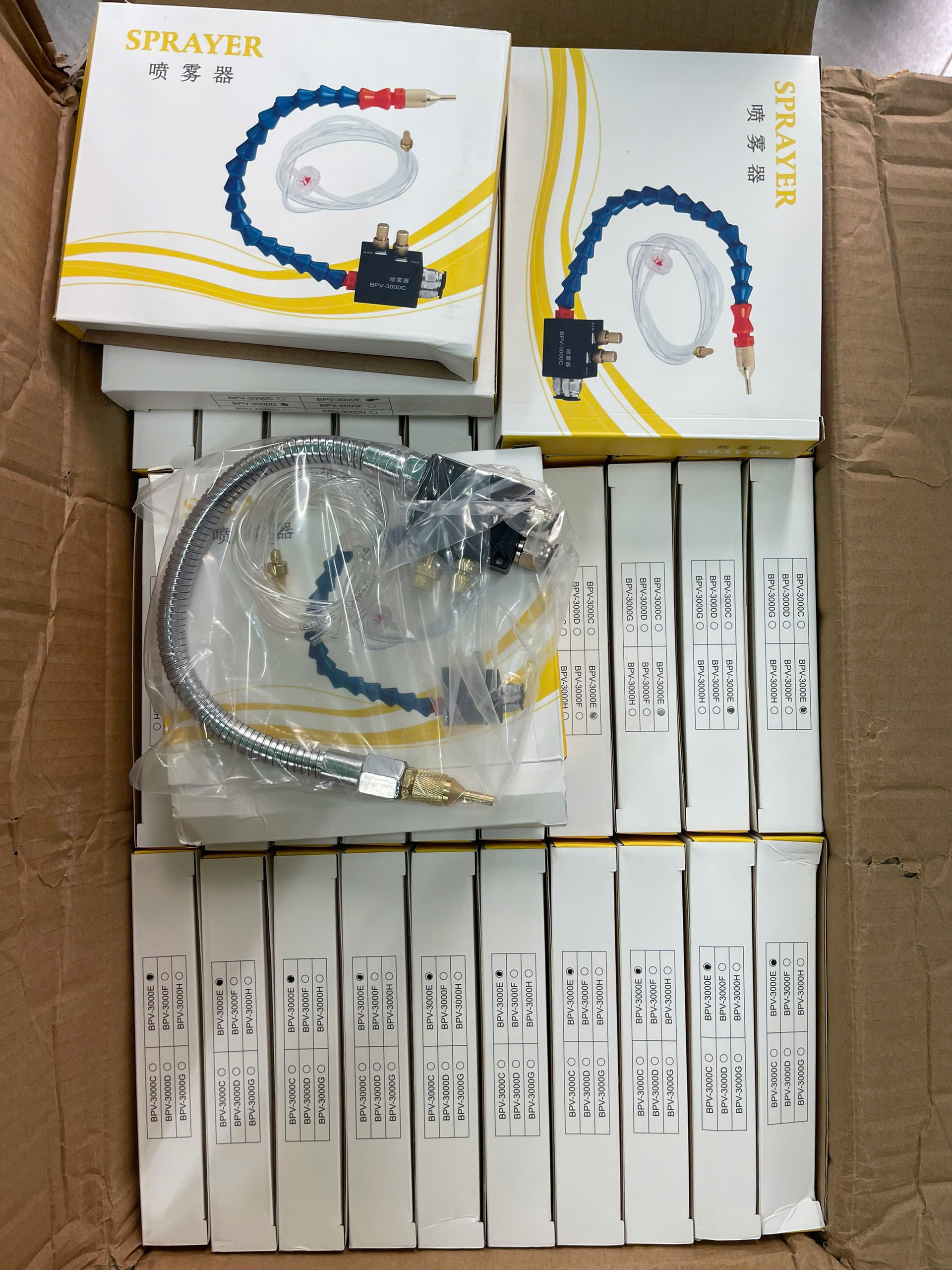 Vòi xịt tưới nguội hỗn hợp BPV-3000E, Vòi phun sương BPV-3000E -vòi kim loại, coolant spray