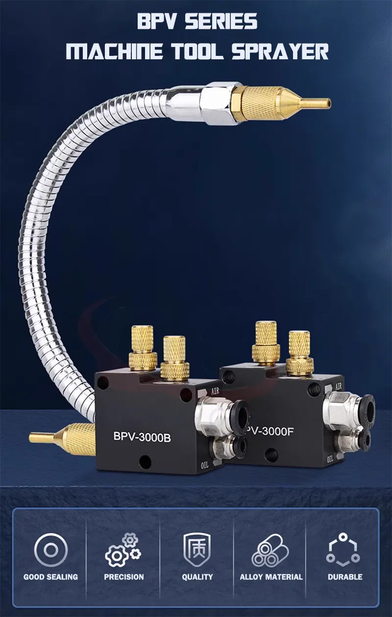 phụ kiện làm mát tự động, vòi tưới nguội AKS, vòi CNC BPV 3000, vòi phun nhựa POM