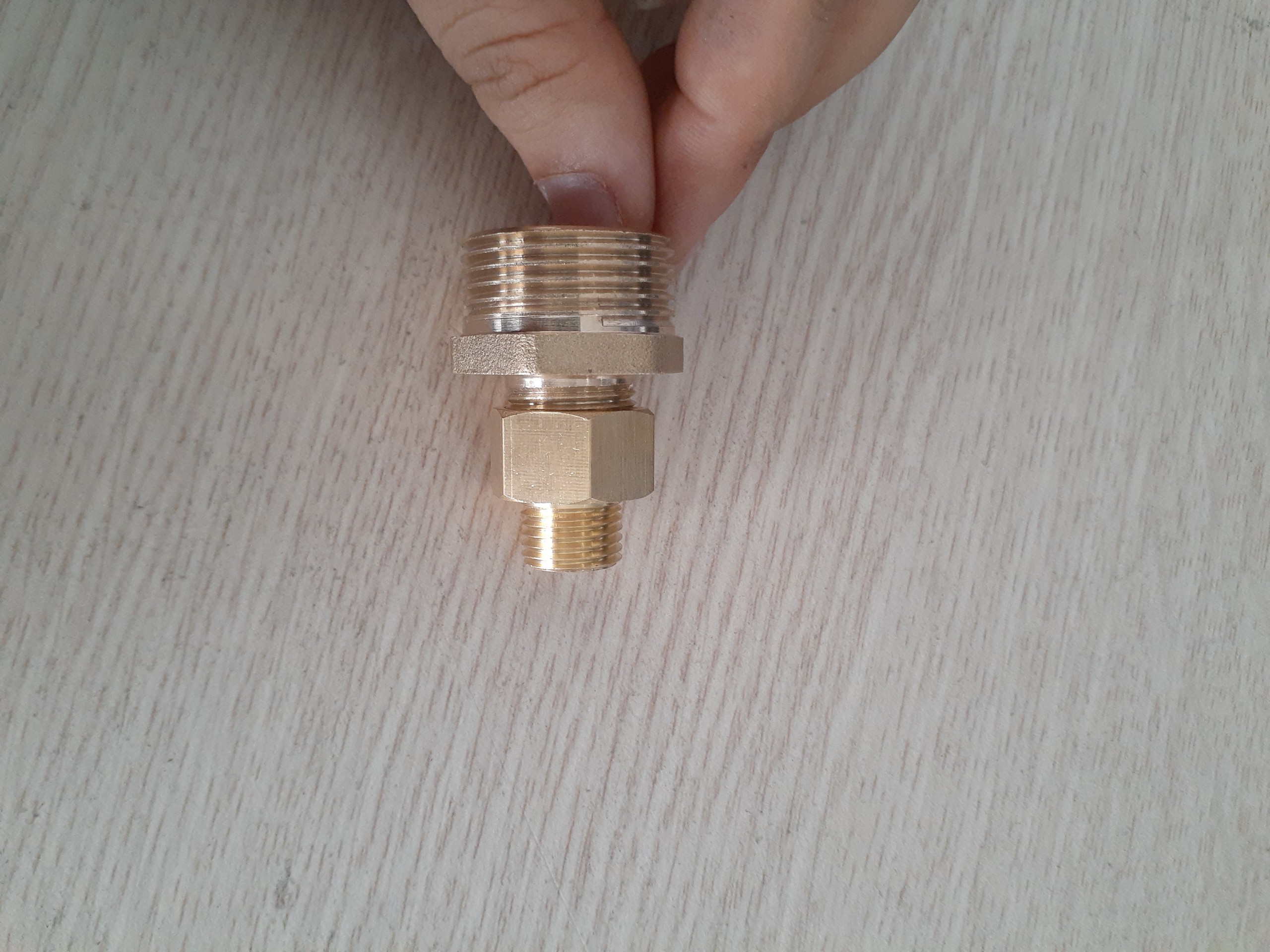 Lơ đồng, Lơ thu đồng ren trong ren ngoài hệ G - Bằng đồng (Brass Adaptor female to male) cà rá ngược, khớp nối ren đồng, đầu nối ren đồng