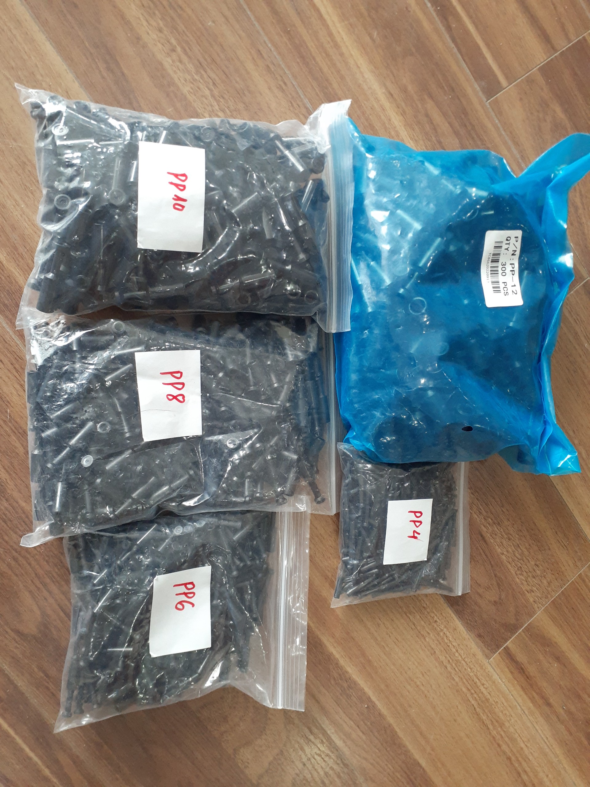 Nút chặn ống khí nén, nút bịt ống khí nén, nút bịt đầu nối khí PP4 PP6 PP8 PP10 PP12 PP16 4mm 6mm 8mm 10mm 12mm 16mm