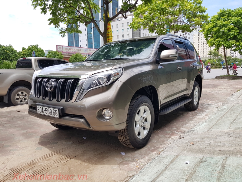 Xe Toyota Land Cruiser Prado 2015 nhập Nhật màu nâu ánh kim đẹp như mới ...
