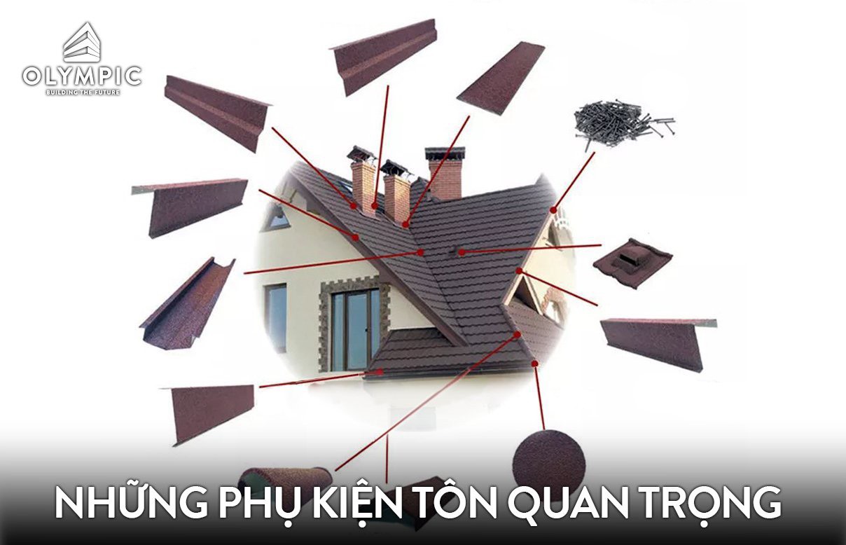 Những phụ kiện tôn lợp mái không thể thiếu của một mái lợp