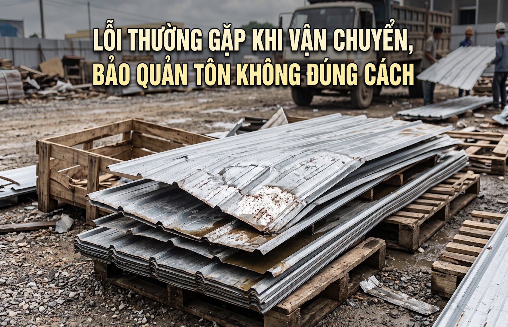 Lỗi thường gặp khi vận chuyển, bảo quản tôn không đúng cách