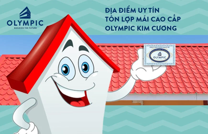 Mách bạn cách mua tôn Olympic kim cương chính hãng 