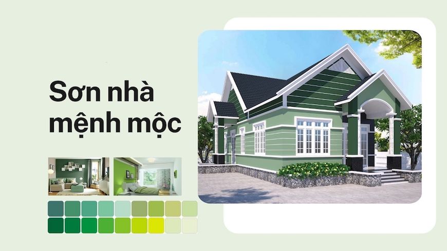 Màu Sắc Tương Sinh: Chọn Sơn Nhà Phong Thủy Cho Người Mệnh Mộc