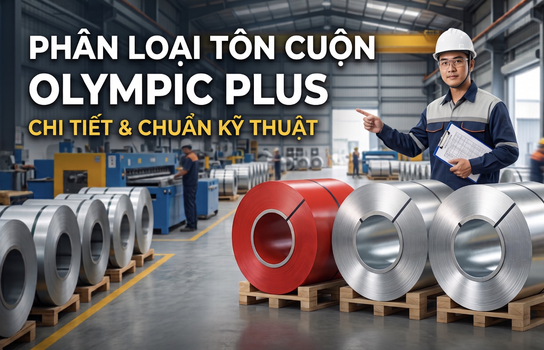 Phân loại Tôn cuộn Olympic Plus chi tiết & chuẩn kỹ thuật