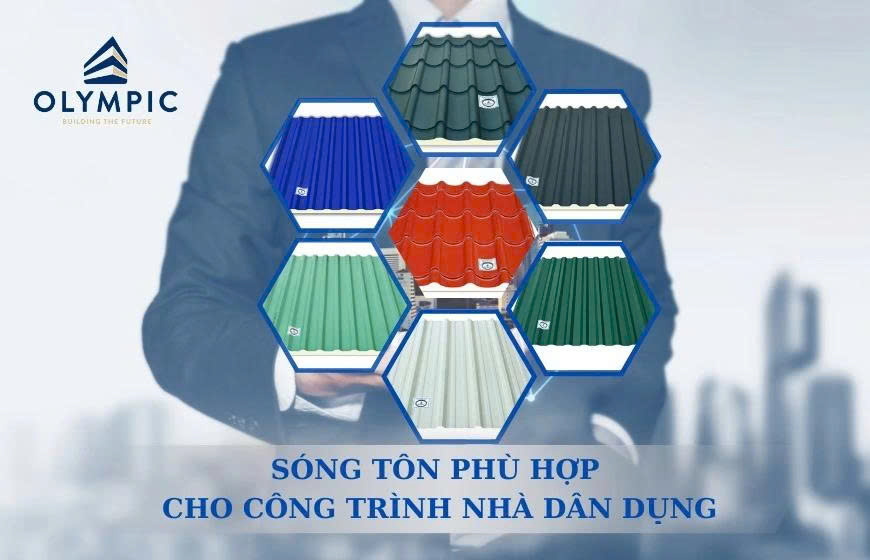 So sánh tôn Olympic 11 sóng và tôn Olympic sóng ngói: Nên chọn loại nào cho công trình?