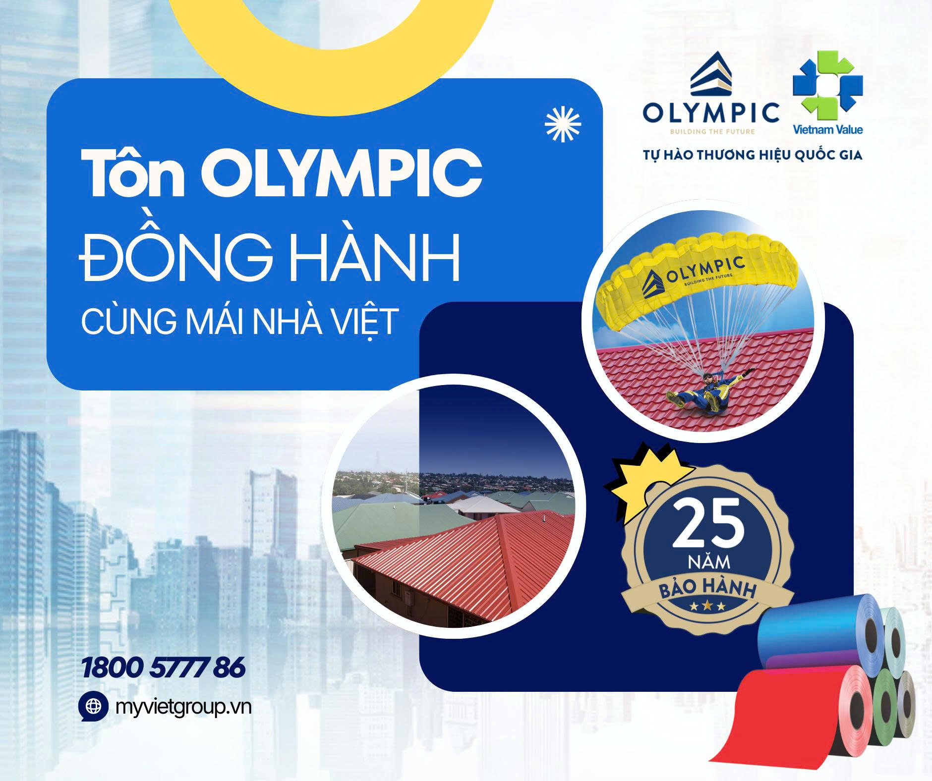 Mua tôn Olympic trực tuyến - Nên chọn website nào uy tín?