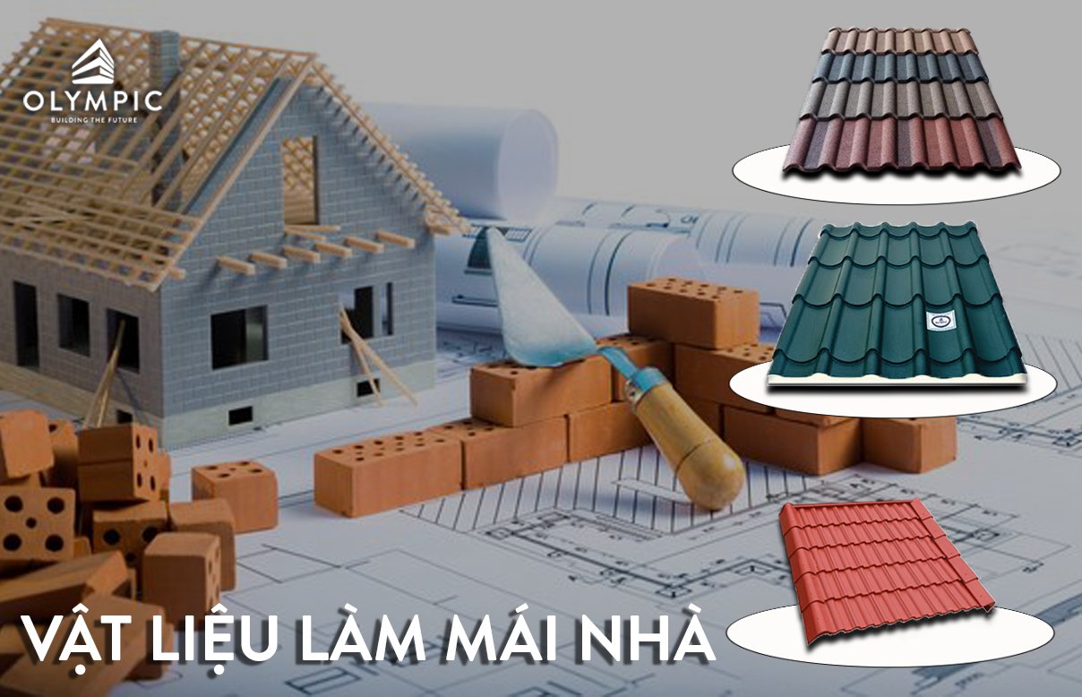 Những vật liệu làm mái nhà tiện dụng